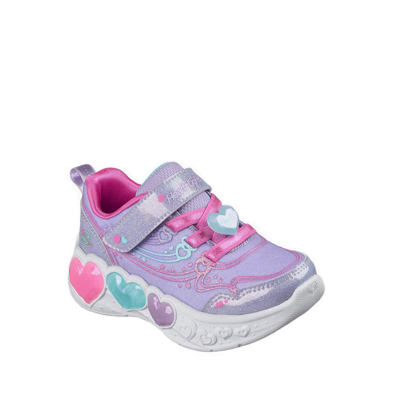 Skechers Enchanted Heart Lights Girl's Lifestyle Shoes - Lavender