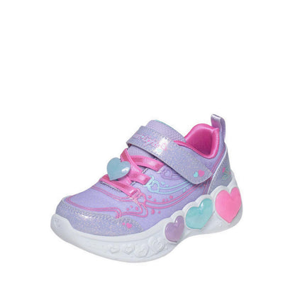 Skechers Enchanted Heart Lights Girl's Lifestyle Shoes - Lavender