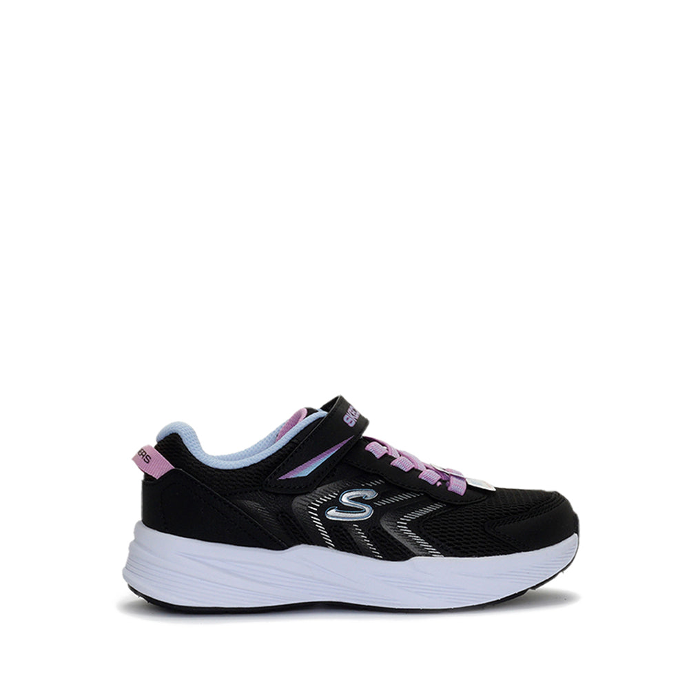 Skechers Microspec Tread Girl's Lifestyle Shoes - Black