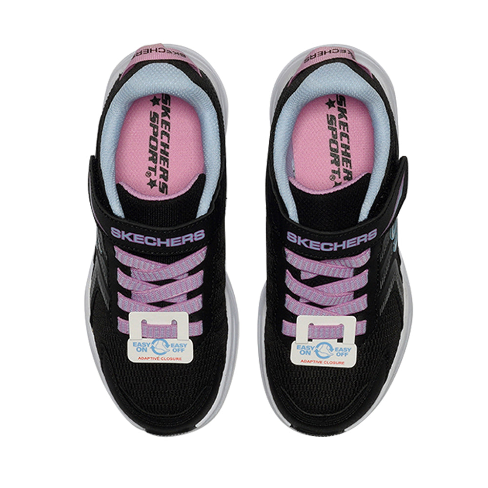 Skechers Microspec Tread Girl's Lifestyle Shoes - Black