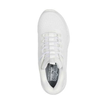Skechers Slip-Ins Glide-Step + Girl's Lifestyle Shoes - White