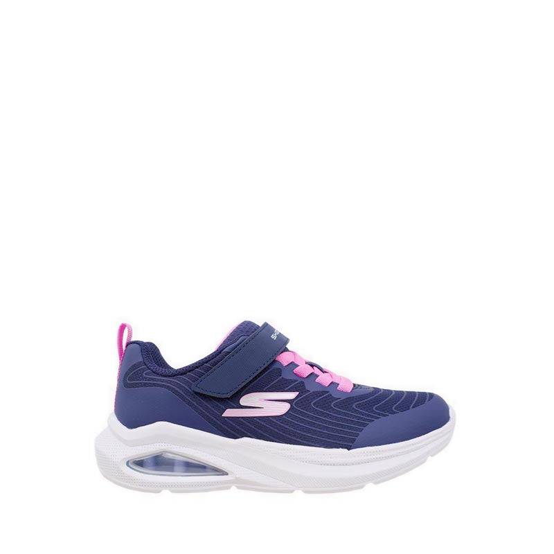Skechers Microspec Max Velocity Girl's Lifestyle Shoes (Grade School / Teen) - Navy