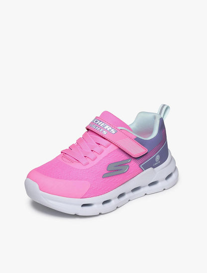 Skechers Glide-Step Lights Girl's Lifestyle Shoes Grade School - Pink