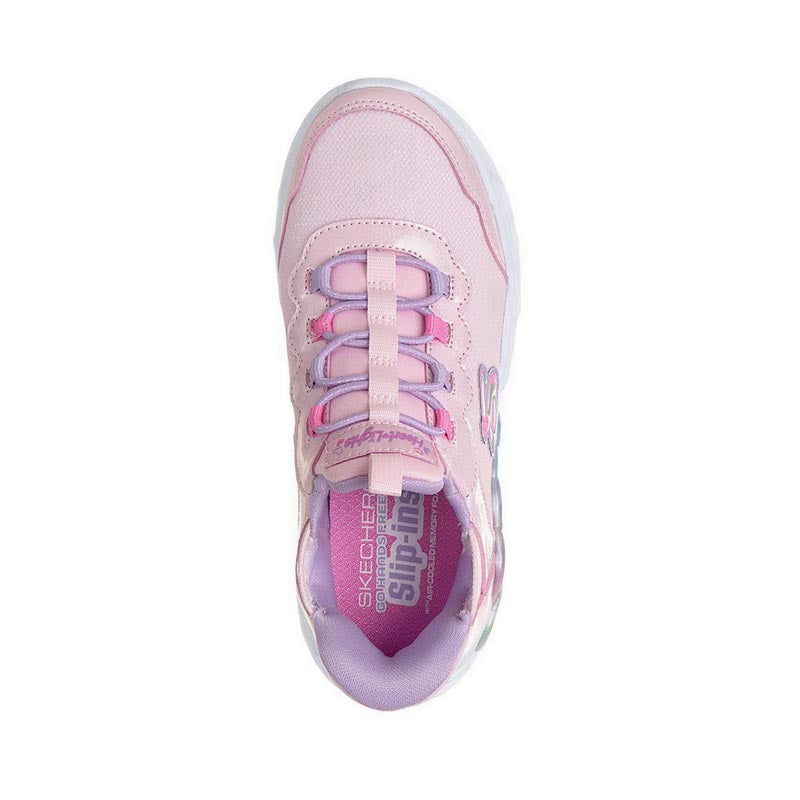 Skechers Slip-Ins Infinite Heart Lights Girl's Lifestyle Shoes - Pink