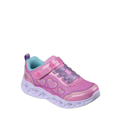 Skechers Heart Lights Girl's Lifestyle Shoes - Pink (Grade School/Teen)