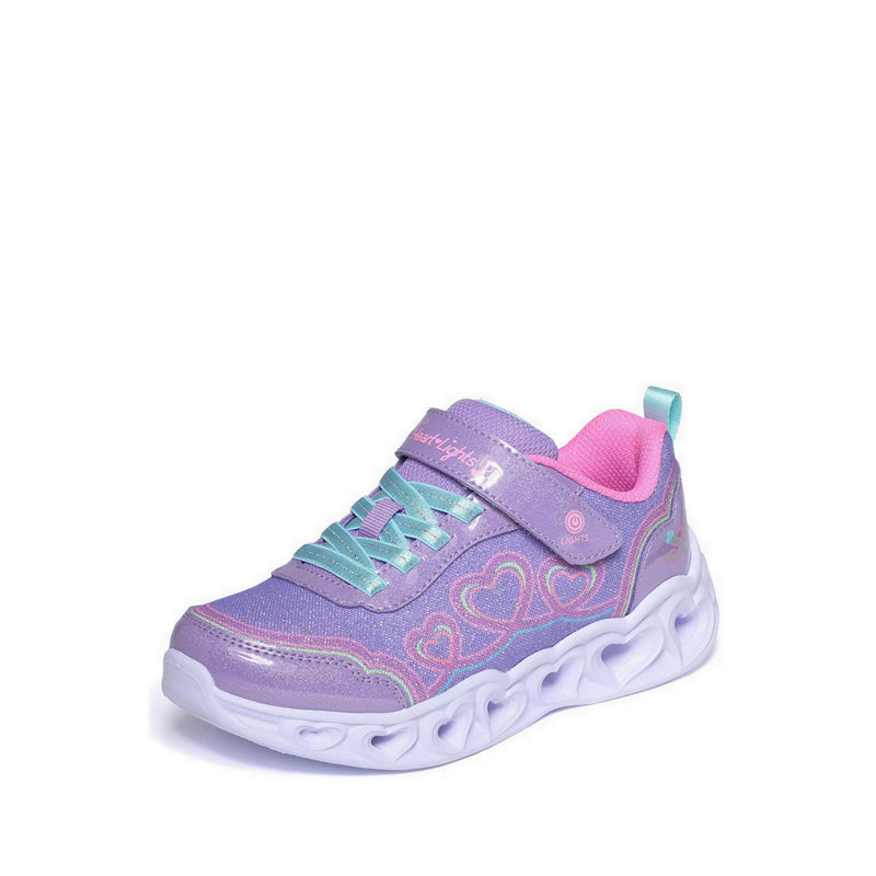 Skechers Heart Lights Girl's Lifestyle Shoes - Lavender (Grade School/Teen)