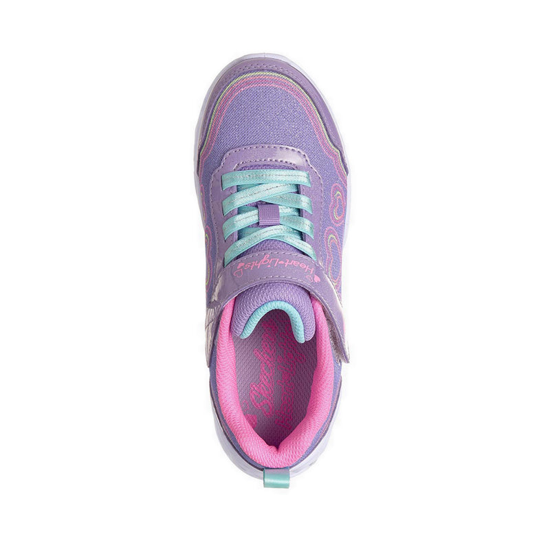 Skechers Heart Lights Girl's Lifestyle Shoes - Lavender (Grade School/Teen)