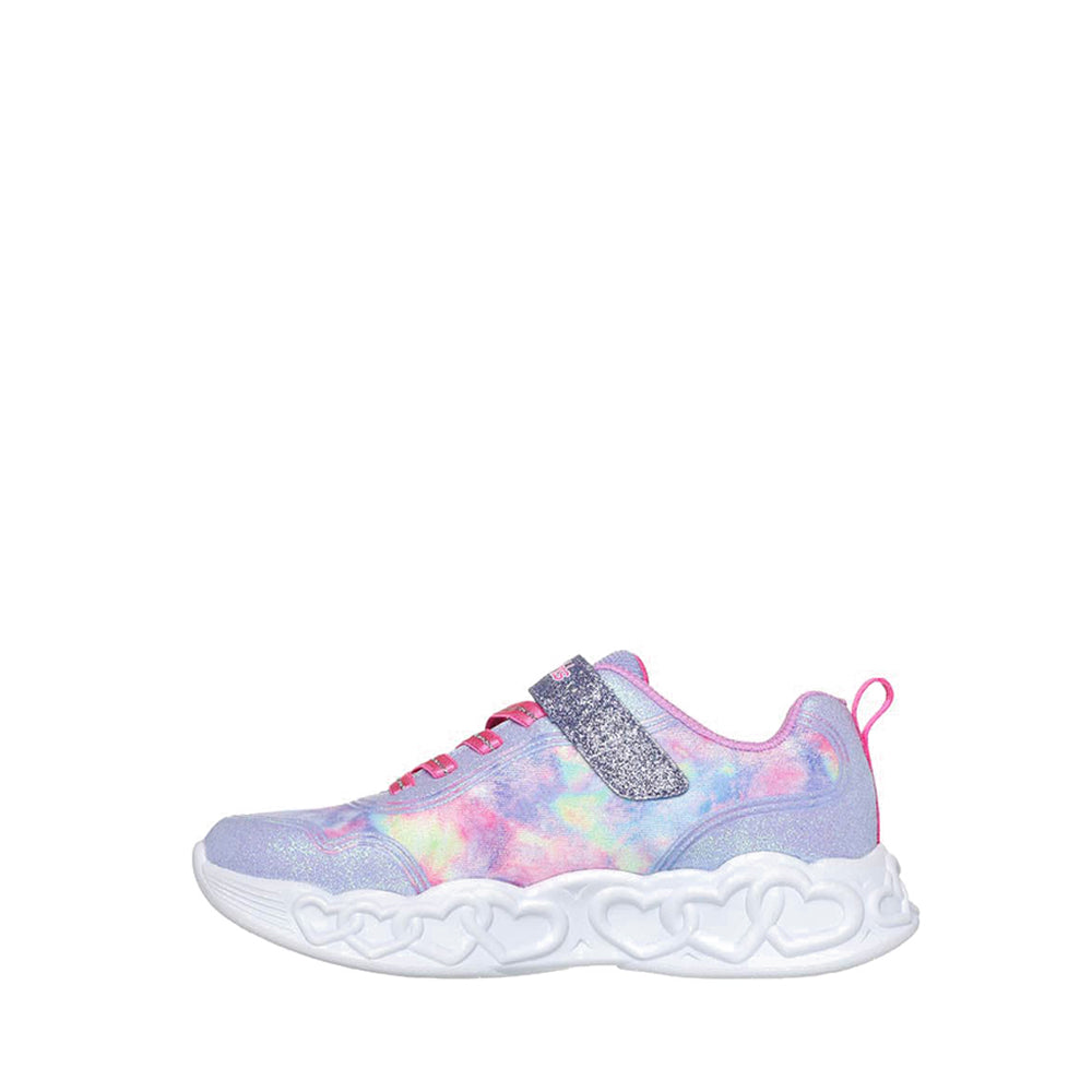 Skechers Infinite Heart Lights Girl's Shoes - Lavender