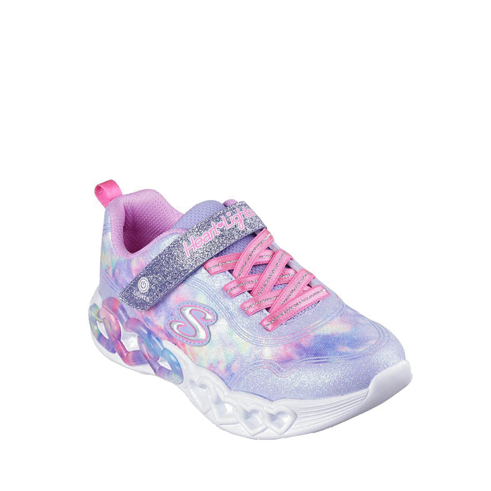 Skechers Infinite Heart Lights Girl's Shoes - Lavender