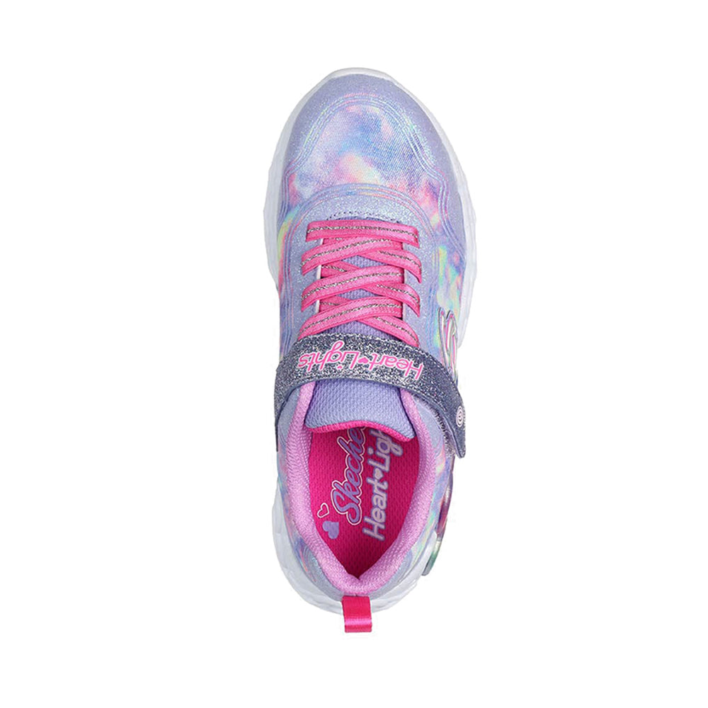 Skechers Infinite Heart Lights Girl's Shoes - Lavender
