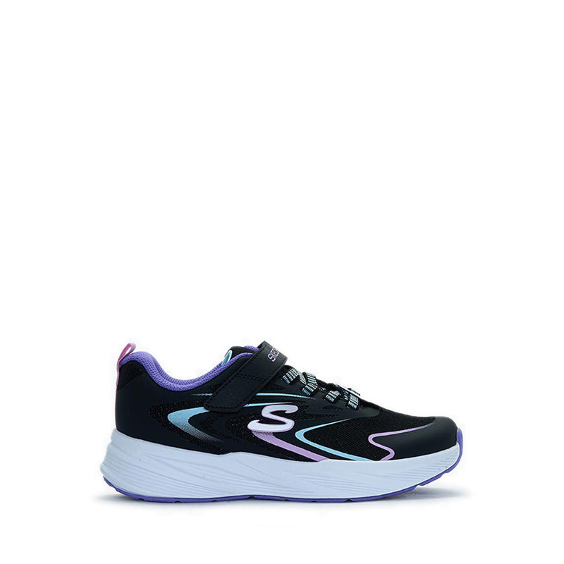 Skechers Microspec Tread Girl's Lifestyle Shoes - Black