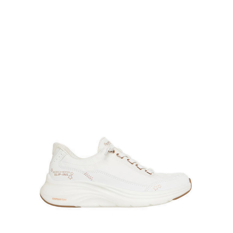 Skechers Slip-Ins Contour Foam Girl's Lifestyle Shoes - White