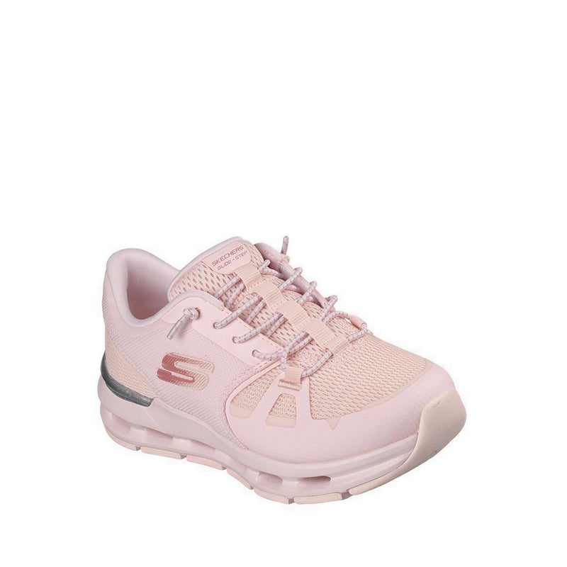 Skechers Glide-Step + Girl's Lifestyle Shoes (Grade School/Teen) - Pink