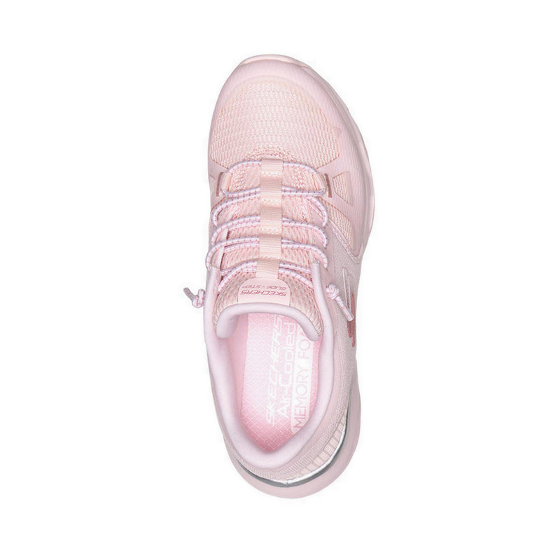 Skechers Glide-Step + Girl's Lifestyle Shoes (Grade School/Teen) - Pink