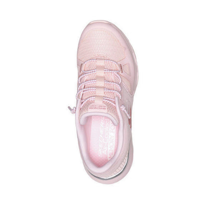 Skechers Glide-Step + Girl's Lifestyle Shoes (Grade School/Teen) - Pink