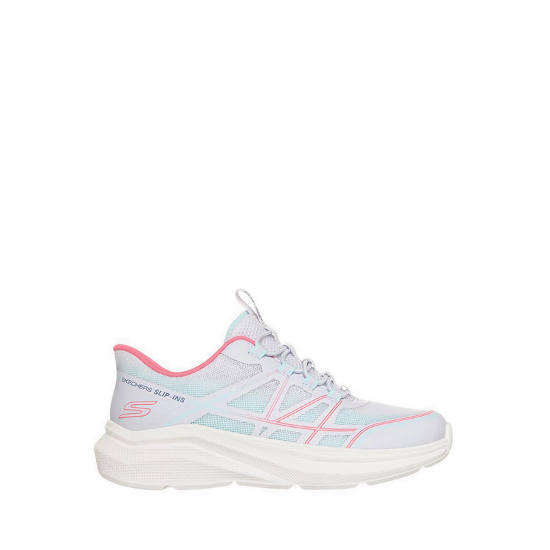 Skechers Slip-Ins Microspec Velocity Girl's Lifestyle Shoes - Grey