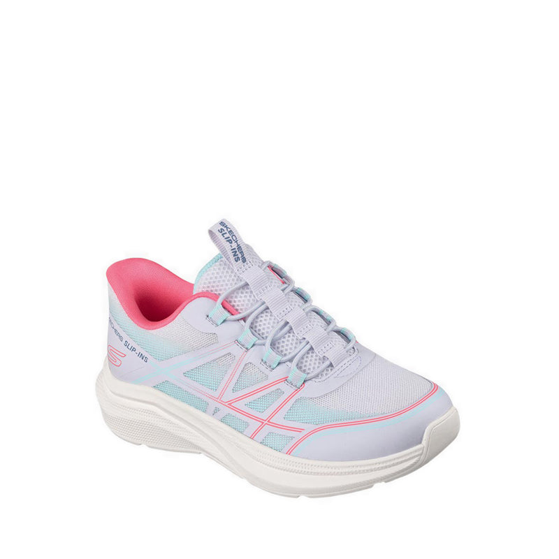 Skechers Slip-Ins Microspec Velocity Girl's Lifestyle Shoes - Grey