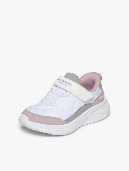 Skechers Slip-Ins Comfy Sprints Girl's Lifestyle Shoes Play School - White