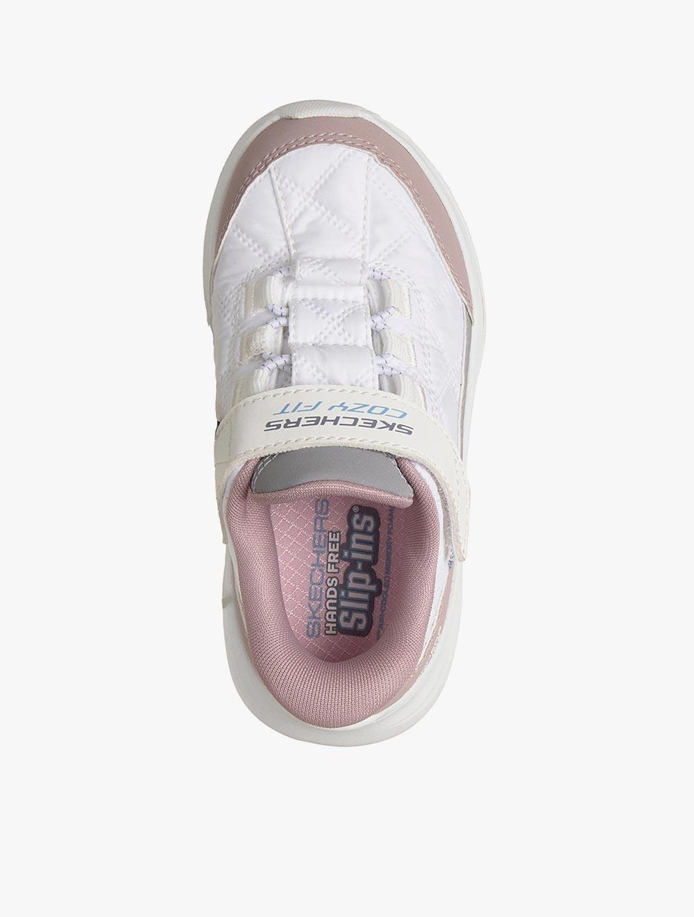 Skechers Slip-Ins Comfy Sprints Girl's Lifestyle Shoes Play School - White
