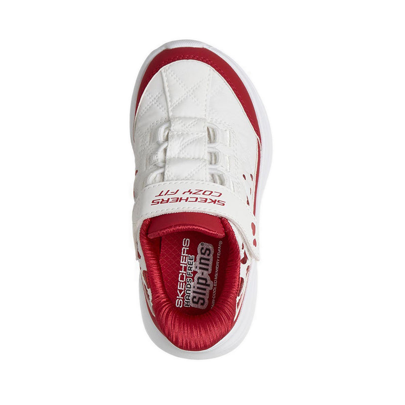 Skechers Slip-Ins Comfy Sprints Girl's Lifestyle Shoes (Play School) - White