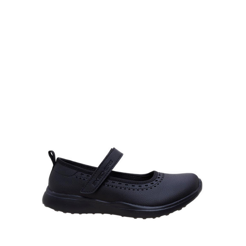 Skechers Microstrides Girl's Lifestyle Shoes (Grade School) - Black