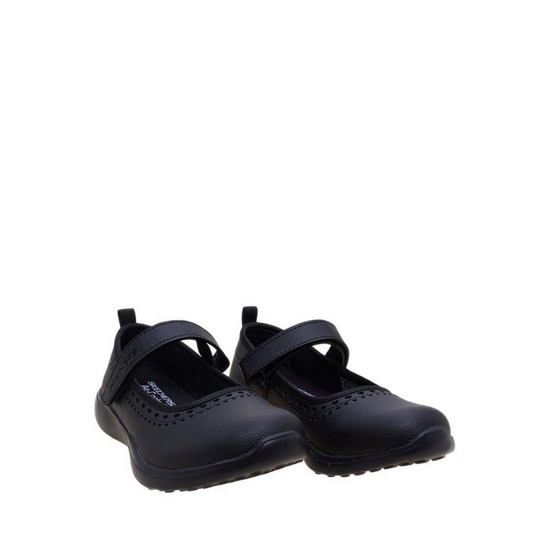 Skechers Microstrides Girl's Lifestyle Shoes (Grade School) - Black