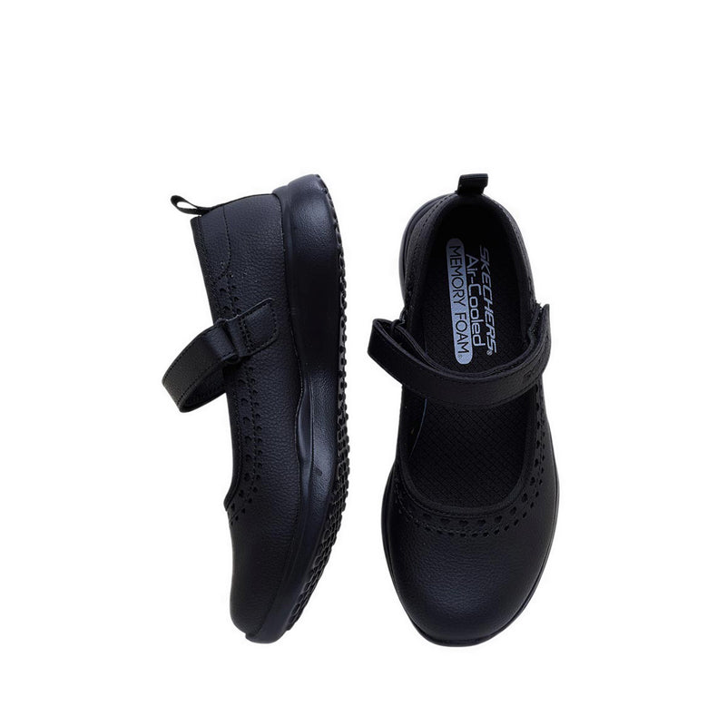 Skechers Microstrides Girl's Lifestyle Shoes (Grade School) - Black