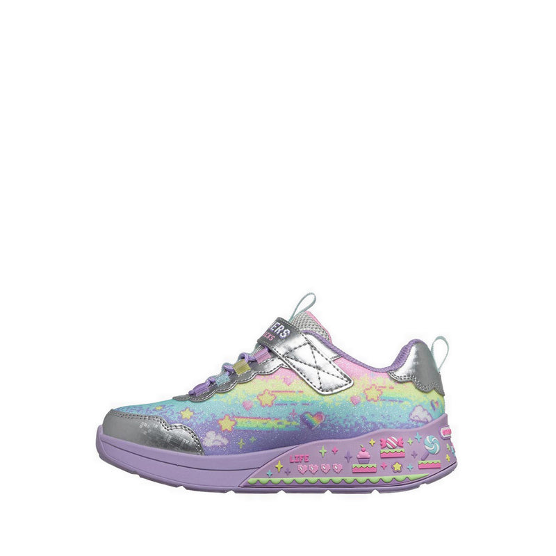 Skechers Pixel Kicks Girls's Lifestyle Shoes (Grade School / Teen) - Silver