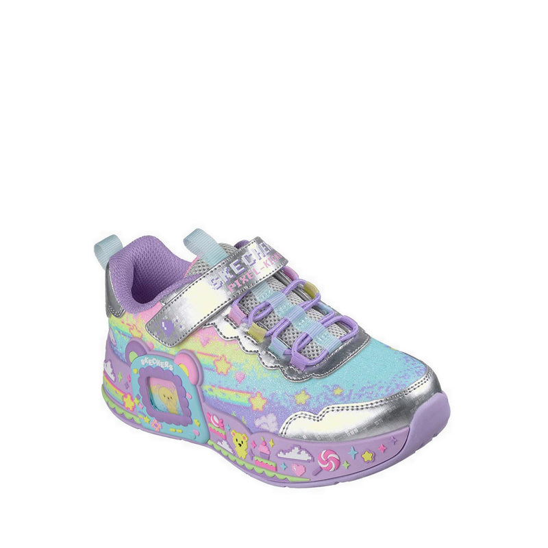 Skechers Pixel Kicks Girls's Lifestyle Shoes (Grade School / Teen) - Silver