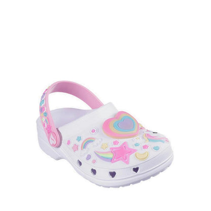Skechers Heart Charmer Girl's Lifestyle Shoes (Play School) - White