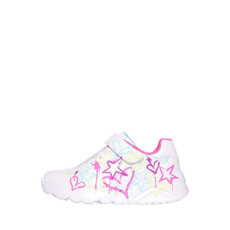 Skechers Uno Lite Girl's Lifestyle Shoes (Grade School / Teen) - White