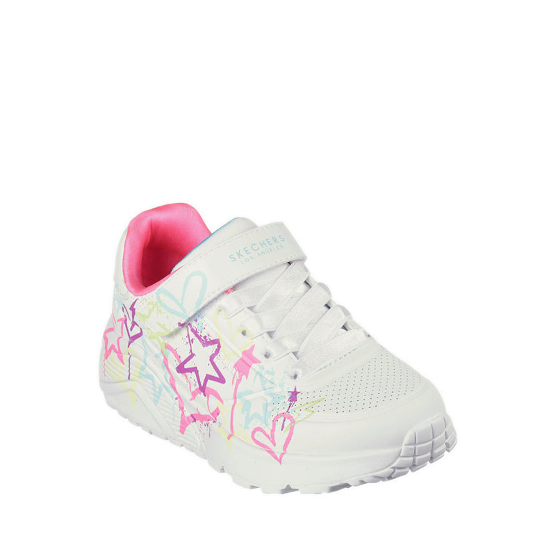 Skechers Uno Lite Girl's Lifestyle Shoes (Grade School / Teen) - White