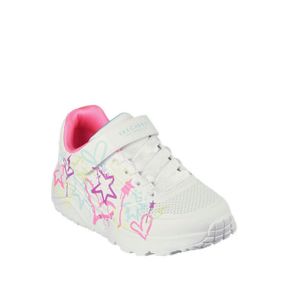 Skechers Uno Lite Girl's Lifestyle Shoes (Grade School / Teen) - White