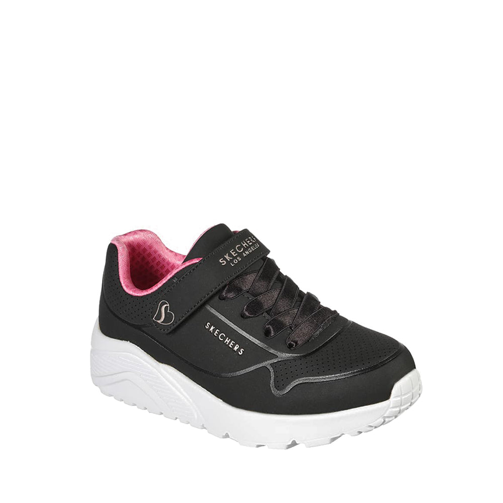 Skechers Uno Lite Girl's Lifestyle Shoes - Black