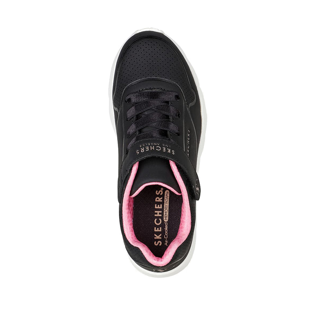Skechers Uno Lite Girl's Lifestyle Shoes - Black