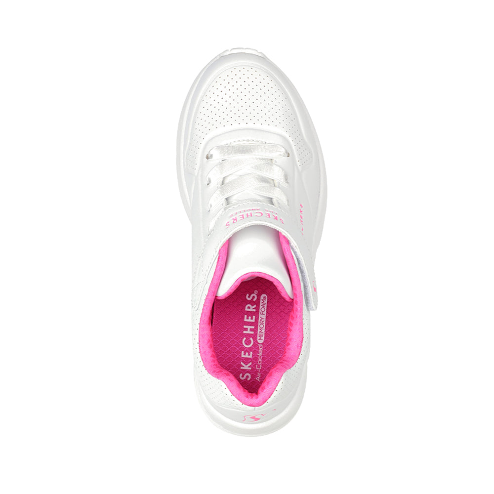 Skechers Uno Lite Girl's Lifestyle Shoes - White