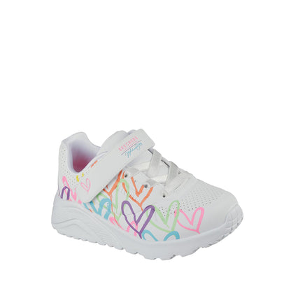 Skechers Uno Lite Girl's Lifestyle Shoes - White