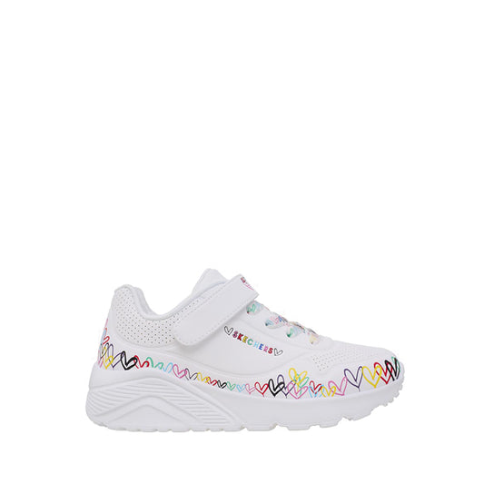 Skechers Uno Lite Girl's Lifestyle Shoes - White