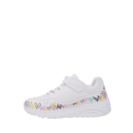 Skechers Uno Lite Girl's Lifestyle Shoes - White