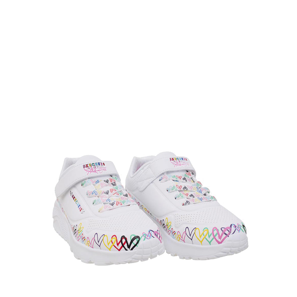 Skechers Uno Lite Girl's Lifestyle Shoes - White