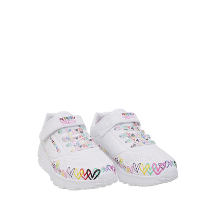 Skechers Uno Lite Girl's Lifestyle Shoes - White