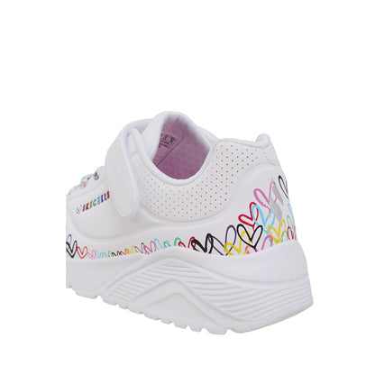 Skechers Uno Lite Girl's Lifestyle Shoes - White
