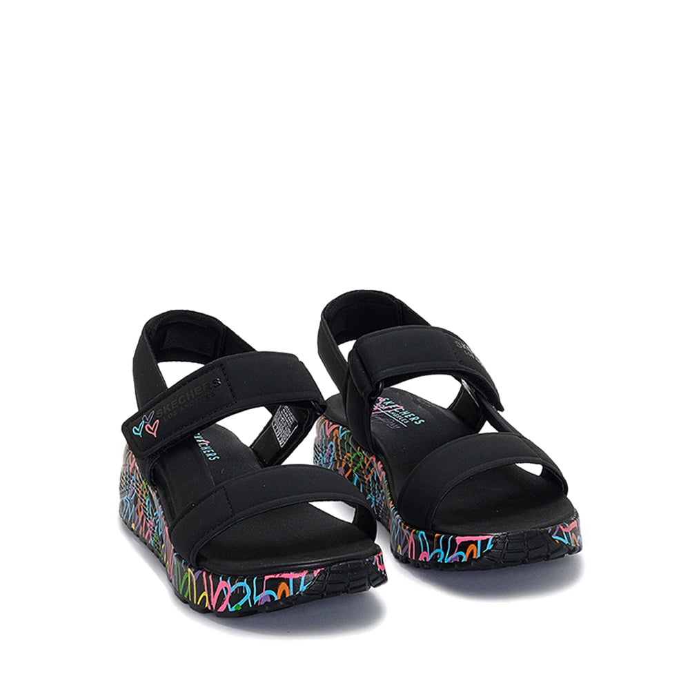 Skechers Uno Lite Girl's Sandal - Black