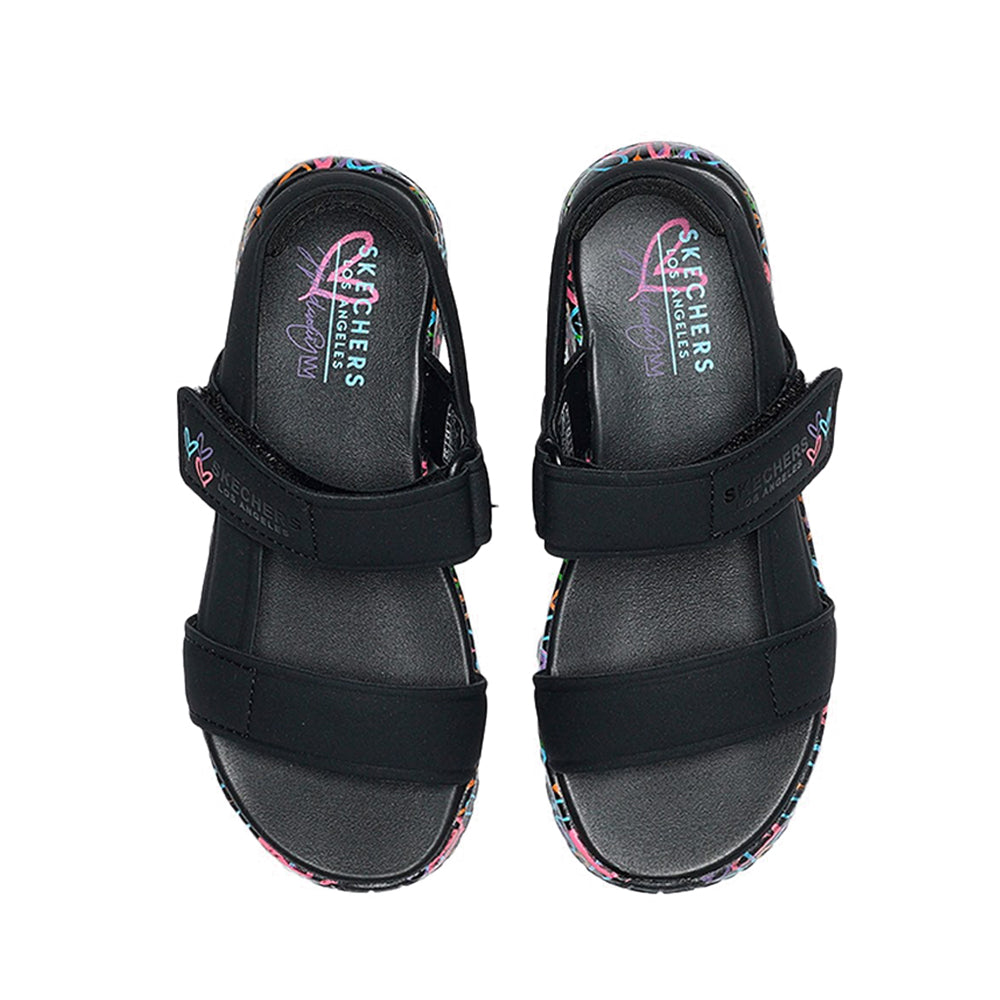 Skechers Uno Lite Girl's Sandal - Black