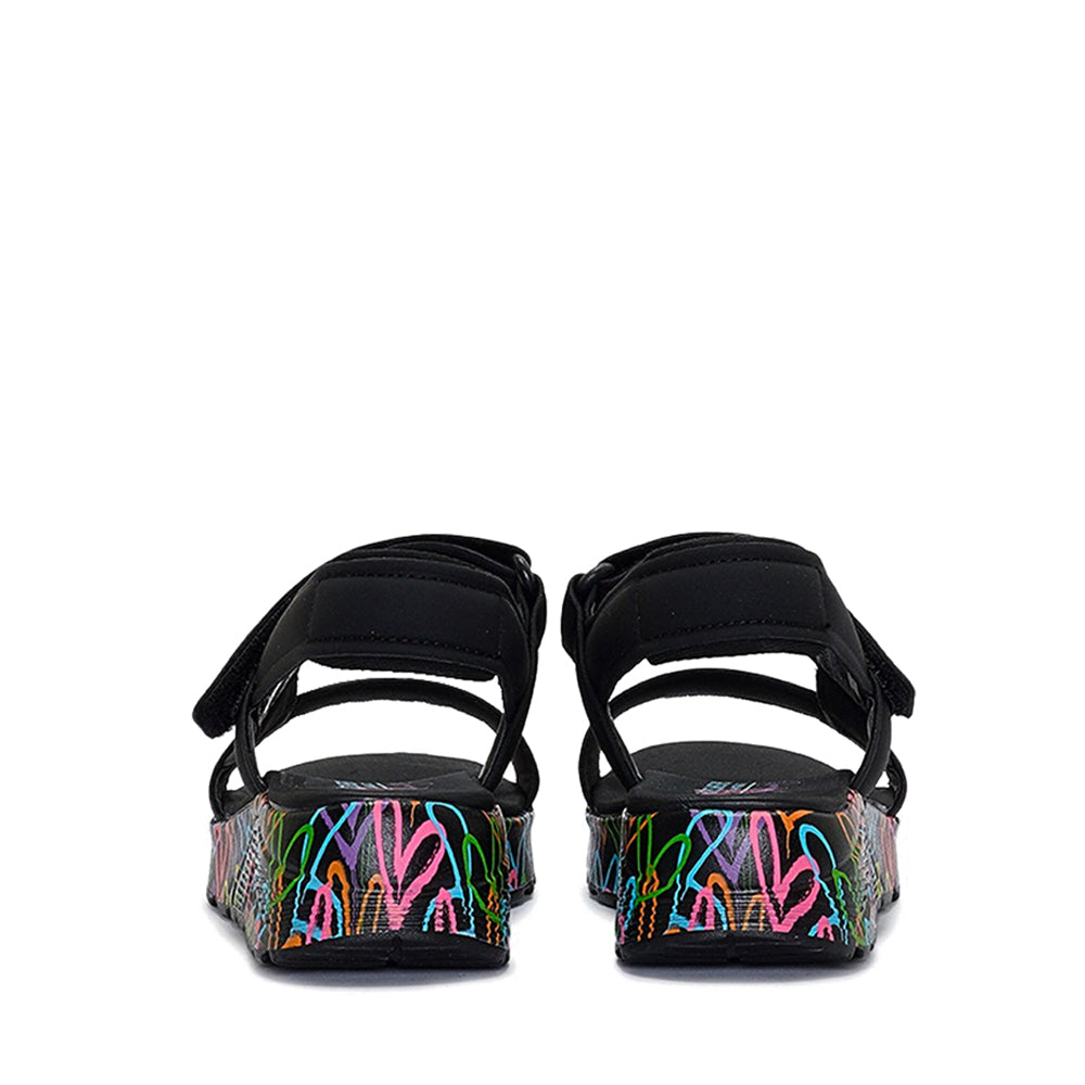 Skechers Uno Lite Girl's Sandal - Black