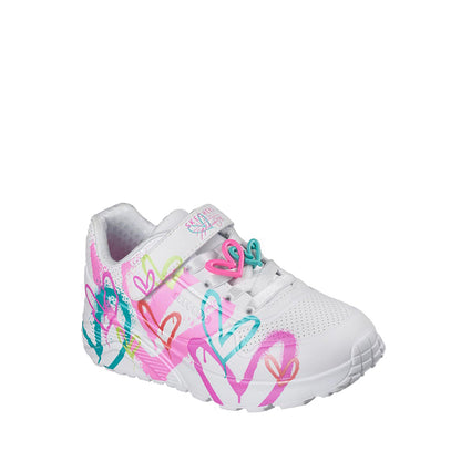 Skechers Uno Lite Girl's Leisure Shoes - White