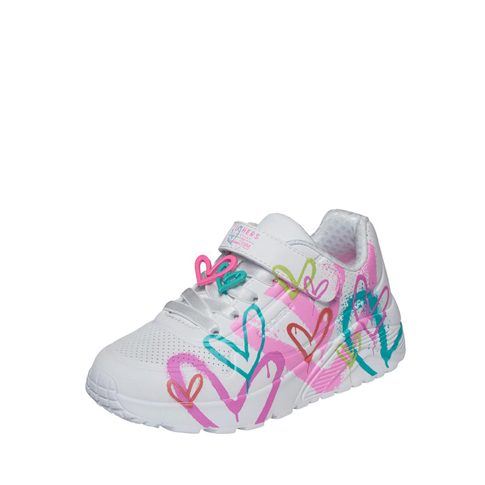 Skechers Uno Lite Girl's Leisure Shoes - White