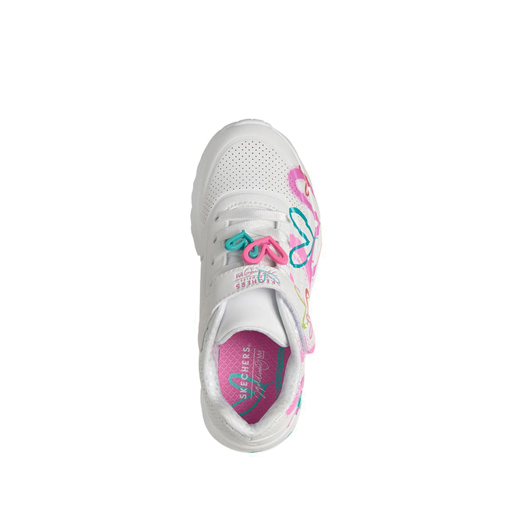 Skechers Uno Lite Girl's Leisure Shoes - White