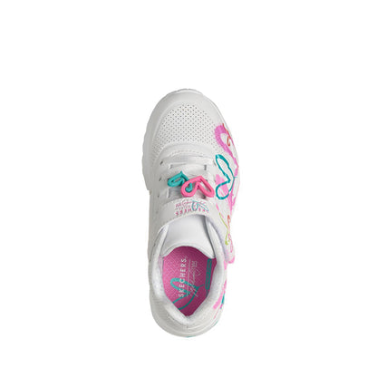Skechers Uno Lite Girl's Leisure Shoes - White