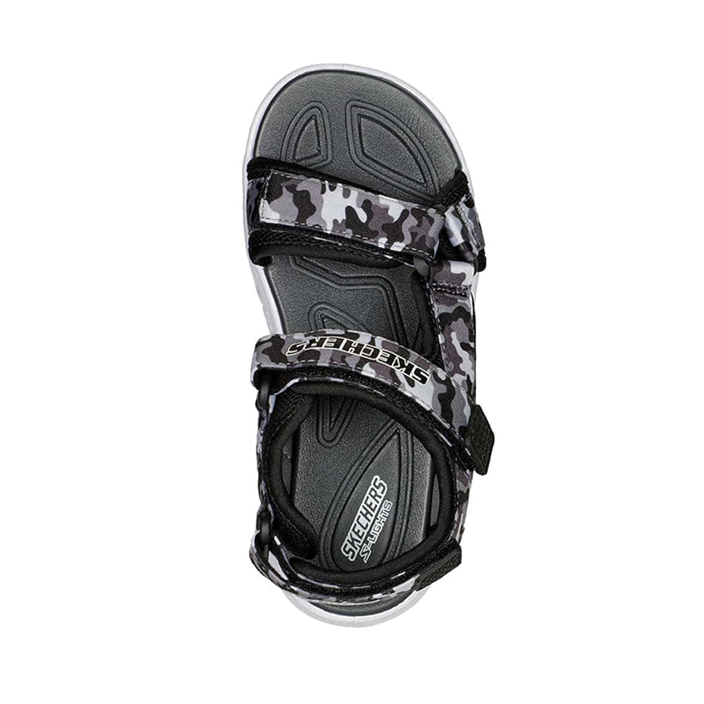 SKECHERS HYPNO-SPLASH BOYS LEISURE SHOES - BLACK